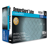 SemperGuard® Latex Gloves, Cream, Large, 100/Box, 10 Boxes/Carton Disposable Work Gloves, Latex - Office Ready