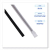 Boardwalk® Wrapped Jumbo Straws, 7.75", Polypropylene, Black, 250/Pack, 50 Packs/Carton Wrapped Straws - Office Ready