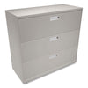 HON® Brigade® 600 Series Lateral File, 3 Legal/Letter-Size File Drawers, Light Gray, 42" x 18" x 39.13" Lateral File Cabinets - Office Ready