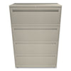 HON® Brigade® 700 Series Lateral File, 4 Legal/Letter-Size File Drawers, Putty, 36" x 18" x 52.5" Lateral File Cabinets - Office Ready