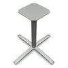 HON® Between™ Seated Height Bases, 32.68w x 29.57h, Silver Communal-Work & Training Table Bases/Legs - Office Ready