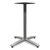 HON® Between Seated Height Bases, 26.18w x 29.57h, Silver Communal-Work & Training Table Bases/Legs - Office Ready