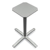 HON® Between Seated Height Bases, 26.18w x 29.57h, Silver Communal-Work & Training Table Bases/Legs - Office Ready