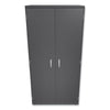 HON® Brigade® Assembled Storage Cabinet, 36w x 24.25d x 71.75, Charcoal Office & All-Purpose Storage Cabinets - Office Ready