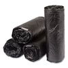 Inteplast Group High-Density Commercial Can Liners, 16 gal, 6 mic, 24" x 33", Black, Interleaved Roll, 50 Bags/Roll, 20 Rolls/Carton HDPE Waste Can Liners - Office Ready