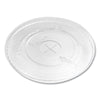 Karat® PET Lids, Flat with Straw Slot, Fits 32 oz Cold Cups, Plastic, Clear, 500/Carton Cold Cup Lids - Office Ready