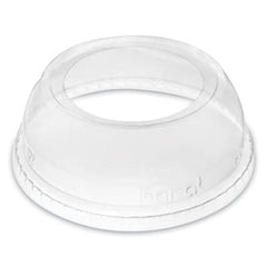 Karat® PET Lids, Wide Opening Dome, Fits 12 oz to 24 oz Cold Cups, Plastic, Clear, 1,000/Carton