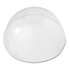 Karat® PET Lids, Dome Lid, Fits 12 oz to 24 oz Cold Cups, Plastic, Clear, 1,000/Carton