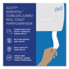 Scott® Essential™ Coreless Jumbo Roll Tissue Dispenser, 14.25 x 6 x 9.75, Black Coreless JRT, Single Toilet Paper Dispensers - Office Ready