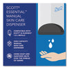 Scott® Essential™ Manual Skin Care Dispenser, 1,000 mL, 5 x 5.25 x 8.38, White Liquid Soap Dispensers, Manual - Office Ready