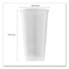 Karat® PolyPro (PP) Cups, 32 oz, Translucent, 600/Carton Cold Drink Cups, Plastic - Office Ready