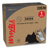 WypAll® Power Clean Oil, Grease & Ink Cloths, Grease and Ink Cloths, POP-UP Box, 8.8 x 16.8, Blue, 100/Box, 5/Carton Shop Towels and Rags - Office Ready