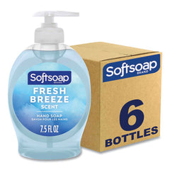 Softsoap® Liquid Hand Soap Pumps, Fresh Breeze Scent, 7.5 oz, 6/Carton