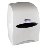 Kimberly-Clark Professional* Sanitouch* Hard Roll Towel Dispenser, 12.63 x 10.2 x 16.13, White Roll, Pull Towel Dispensers - Office Ready