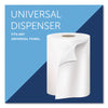 Kimberly-Clark Professional* Sanitouch* Hard Roll Towel Dispenser, 12.63 x 10.2 x 16.13, White Roll, Pull Towel Dispensers - Office Ready