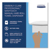 Kimberly-Clark Professional* Sanitouch* Hard Roll Towel Dispenser, 12.63 x 10.2 x 16.13, White Roll, Pull Towel Dispensers - Office Ready