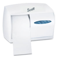 Scott® Essential™ Coreless SRB Tissue Dispenser, 11 x 6 x 7.6, White Coreless Standard Roll, Twin Toilet Paper Dispensers - Office Ready