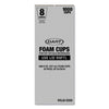 Dart® Foam Drink Cups, 8 oz, White, 1,000/Carton Hot/Cold Drink Cups - Office Ready