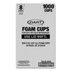 Dart® Foam Drink Cups, 8 oz, White, 1,000/Carton Hot/Cold Drink Cups - Office Ready
