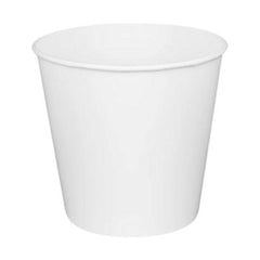 Karat® Food Bucket, 170 oz, 8.9" Diameter x 8.36" h, White, Paper, 150/Carton