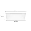 Karat® Food Bucket, 48 oz, 7.99" Dia x 2.4"h, White, Paper, 270/Carton Takeout Food Containers - Office Ready