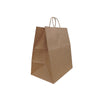 Solupac™ Take Out Twist Handle Bag, 12 x 9 x 15.75, Natural Kraft, 200/Carton Retail Shopping Bags & Sacks - Office Ready