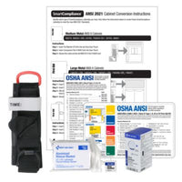 First Aid Only™ Smart Compliance B 2021 Conversion Kit, 12 Pieces Commercial First Aid Kits - Office Ready