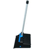 Impact® LobbyMaster® Plastic Dust Pan, 11.72" Wide, 31" PVC Handle, Blue/Black Hopper/Broom Combo Dustpans - Office Ready