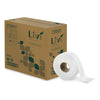 Livi® VPG Select Jumbo Bath Tissue, 2-Ply, White, 3.3 x 1,000 ft, 12/Carton JRT Jr. Roll Bath Tissues - Office Ready