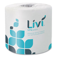 Livi® VPG Select Bath Tissue, 2-Ply, White, 420 Sheets, 60 Rolls/Carton Regular Roll Bath Tissues - Office Ready