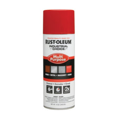 Rust-Oleum® Industrial Choice 1600 System Multi-Purpose Enamel Spray Paint, Flat Safety Red, 12 oz Aerosol Can, 6/Carton