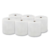 LoCor® Hard Wound Roll Towel, 7” x 700 ft, White, 6 Rolls/Carton Hardwound Paper Towel Rolls - Office Ready