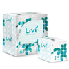 Livi® Ultra Premium Facial Tissue, 2-Ply, White, Cube Box, 80 Sheets/Box, 4 Boxes/Pack, 6 Packs/Carton Facial Tissues - Office Ready