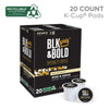 BLK & Bold® Rise & GRND K-Cups®, 0.41 oz K-Cup, 20/Box Coffee K-Cups - Office Ready