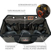 ergodyne® Arsenal 5846 Bucket Truck Tool Bag with Locking Aerial Bucket Hooks Kit, Locking Aerial Bucket Hooks, 11 Compartments/5 Grommets, 18x7.5x7.5, Gray Hand Tool Organizer Bags/Pouches - Office Ready