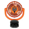 ergodyne® Chill-Its 6090 Rechargeable Portable Jobsite Fan, 9.5, Orange/Black USB Desktop Fans - Office Ready