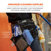 ergodyne® Arsenal 5715 Cleaning Apron Pouch with Pockets, 10 Compartments, 11 x 13.5, Nylon, Black Hand Tool Organizer Bags/Pouches - Office Ready