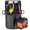 ergodyne® Arsenal 5569 Belt Clip Tool Pouch with Device Holster, 4 Compartments, 5 x 2 x 8.5, Polyester, Gray Hand Tool Organizer Bags/Pouches - Office Ready