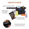 ergodyne® Arsenal 5715 Cleaning Apron Pouch with Pockets, 10 Compartments, 11 x 13.5, Nylon, Black Hand Tool Organizer Bags/Pouches - Office Ready