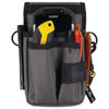 ergodyne® Arsenal 5568 Belt Loop Tool Pouch with Device Holster, 4 Compartments, 5 x 2 x 8.5, Polyester, Gray Hand Tool Organizer Bags/Pouches - Office Ready