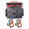 ergodyne® Arsenal 5711 Bucket Truck Tool Board with Locking Aerial Bucket Hooks Kit, Locking Aerial Bucket Hooks Kit, 8 Compartments, 24 x 22, Gray Hand Tool Organizers - Office Ready