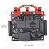 ergodyne® Arsenal 5710 Bucket Truck Tool Board with Tool Tethering Attachment Points, Tethering Points, 8 Compartments, 24" x 22", Tarpaulin, Gray Hand Tool Organizers - Office Ready