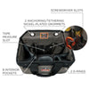 ergodyne® Arsenal 5846 Bucket Truck Tool Bag with Locking Aerial Bucket Hooks Kit, Locking Aerial Bucket Hooks, 8 Compartments/2 Grommet, 13 x 7.5 x 7.5, Gray Hand Tool Organizer Bags/Pouches - Office Ready