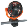 ergodyne® Chill-Its 6090 Rechargeable Portable Jobsite Fan, 9.5, Orange/Black USB Desktop Fans - Office Ready