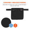ergodyne® Arsenal 5716 Server Apron Pouch with Pockets, 5 Compartments, 11 x 10, Nylon, Black Hand Tool Organizer Bags/Pouches - Office Ready