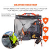 ergodyne® Arsenal 5710 Bucket Truck Tool Board with Tool Tethering Attachment Points, Tethering Points, 8 Compartments, 24" x 22", Tarpaulin, Gray Hand Tool Organizers - Office Ready