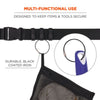 ergodyne® Arsenal 5719 Wire Cable Key Ring, 1.88" dia, Iron, Black, 10/Pack Tool Lanyard Accessories - Office Ready