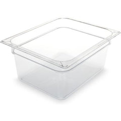 Carlisle StorPlus Polycarbonate Food Pan, 8.7 qt, 10.38 x 12.75 x 6, Clear, Plastic