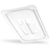 Carlisle StorPlus Polycarbonate Handled Universal Lid, 10.38 x 12.75 x 0.88, Clear, Plastic Storage Food Containers - Office Ready