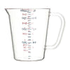 Carlisle Commercial Measuring Cup, 1 qt, Plastic, Clear Measuring Cups - Office Ready